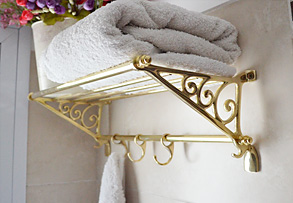 Accesorio para baño, Perchero de bronce, Repisa, Estante, Toilettes, Decoracion, Deco, Antigüo, Antigüedad, Estilo Ingles, Artesanias, Diseño argentina